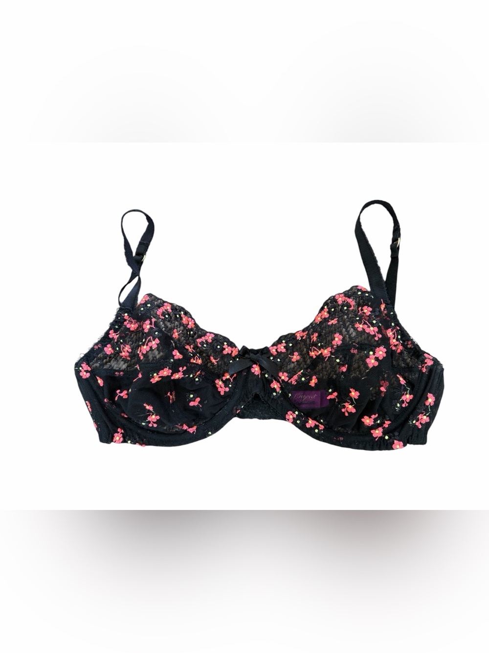 Agent Provocateur Floral Lace Mesh Bra Size 36D